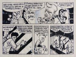 Original page of SIDNEY & HOWELL, drawing by MORAES, published in 1998, Vortex