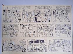 Original signed comic book page by ASY. The Last Corsican Bandit