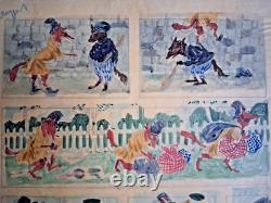 Original signed comic strip page by JACQUES NAM. Anthropomorphism