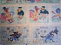 Original signed comic strip page by JACQUES NAM. Anthropomorphism