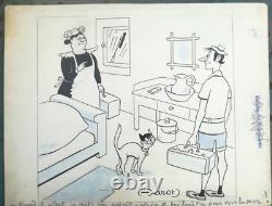 Original signed humorous drawing plate by HAROT No. 2 (No Faizant Kiraz)