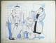 Original Signed Humorous Drawing Plate By Harot No. 3 (no Faizant Kiraz)