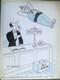 Original Signed Humorous Drawing, Plate No. 5 (by Faizant, Kiraz)