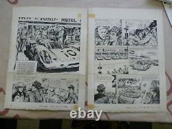 P 1 20 Original Plank Drawing Bd Ink Jacques Flash 24 Hours Of Le Mans Complete