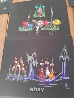 POTO POTO SCHOOL ORIGINAL DRAWING AFRICA BRAZZAVILLE CONGO GOUACHE x 20 plates