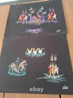 POTO POTO SCHOOL ORIGINAL DRAWING AFRICA BRAZZAVILLE CONGO GOUACHE x 20 plates