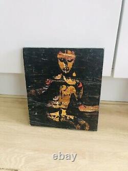 Paintings In Mache Paper On Wood Board