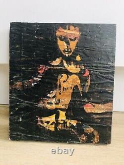 Paintings In Mache Paper On Wood Board