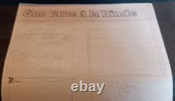 Peyo Studio Boards, original drawings, pencil, the Smurfs