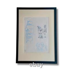 Philip Mortimer comic page drawing, size 30 × 21 cm