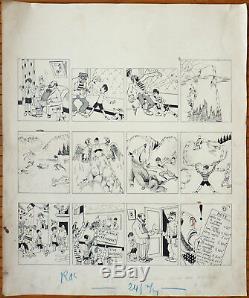 Pitchounet Original Comic Strip From Mat Published In Ric Et Rac In 1930