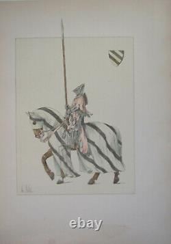 Planche Le Chic A Cheval L Vallet 1891 Gendarme Du XLV E Century 33 X 25