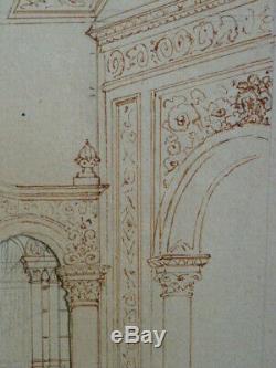 Project Decor Thetre Drawing Original Operette Opera Steps 2planches Honor