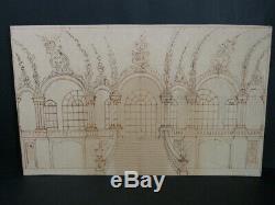Project Decor Thetre Drawing Original Operette Opera Steps 2planches Honor