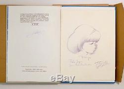 R. Leloup Superb Autographed Drawing Of Yoko Tsuno 1981 + Tt N ° 3 New