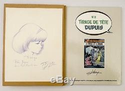 R. Leloup Superb Autographed Drawing Of Yoko Tsuno 1981 + Tt N ° 3 New