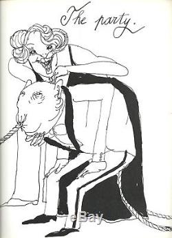 Rare 1969 Tomi Ungerer + Dedication & Original Drawing The Party