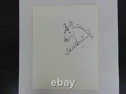 Rare! Finished Actor Tab Hunter Signed Drawing On 8.5x11 Board Autograph World Coa