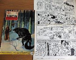 Rare Follet, René Original Plate Of 1959 Publish In The Journal Of Tintin