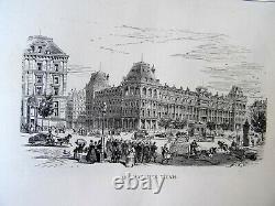 Rare New Album De Paris (circa 1870) 95 Plates Engravings Drawings