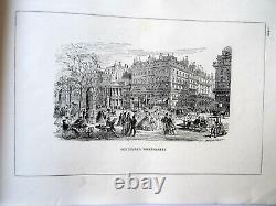 Rare New Album De Paris (circa 1870) 95 Plates Engravings Drawings