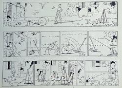 Rare Original Comic Strip Board Mony Ingenieux / Paul D'espagnat / S-pania / I-beric