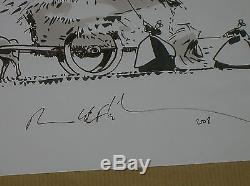 Rare Original Drawing / Bruno Le Floc'h / Britons Loader Hay / Tr B State