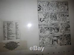 Rare Original Tintin Printing Board, Rhodoid, Coke In Stock, Herge