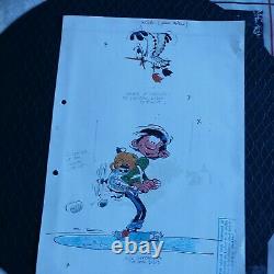 Rare Plank Original Franquin Gaston