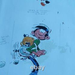 Rare Plank Original Franquin Gaston