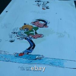 Rare Plank Original Franquin Gaston