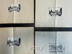 Rarissimus Essays Etching Art Deco Four Planks Drawing Preparation & Printing