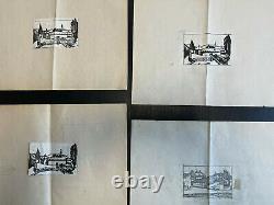 Rarissimus Essays Etching Art Deco Four Planks Drawing Preparation & Printing