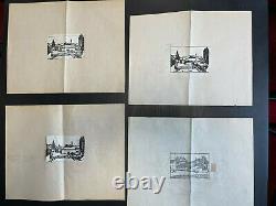 Rarissimus Essays Etching Art Deco Four Planks Drawing Preparation & Printing