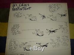 Reiser Original Drawing Board Eo Charlie Hebdo 70 Signed Bd Dogs