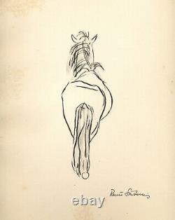 Renée Sintenis Board Signed Authentic 1888-1965 Dlp 1947 Rar Drawing Bestiary