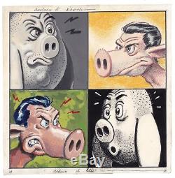 Rochette. Original Drawing Cover Edmond Le Pig. 1986. Colors