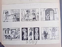 Series of 2 comic strips signed by Luc LEGUEY. The Judicious Day