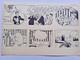 Series Of 2 Original Comic Strips Signed Ymer. Fantastic. Comic.
