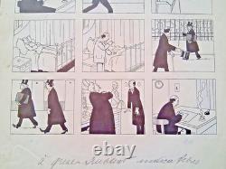 Series of 2 unsigned comic strips. The crazy day