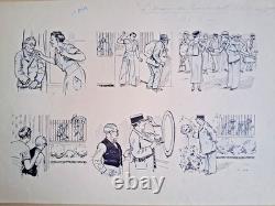 Series of 3 comic strips. The Commandant's House