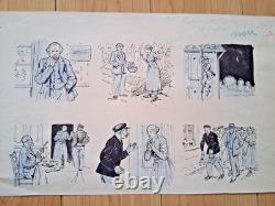 Series of 3 comic strips signed JOYCE