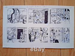 Series of 4 comic strips signed ASY. Wild West