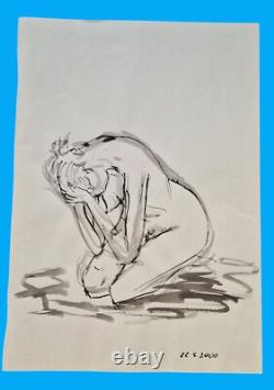 Sketches drafts nudes lot 51 boards some signed Paloma Maldonado