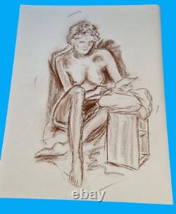 Sketches drafts nudes lot 51 boards some signed Paloma Maldonado