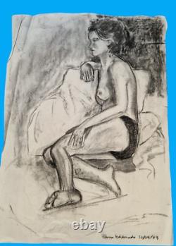 Sketches drafts nudes lot 51 boards some signed Paloma Maldonado