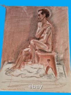 Sketches drafts nudes lot 51 boards some signed Paloma Maldonado