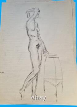 Sketches drafts nudes lot 51 boards some signed Paloma Maldonado