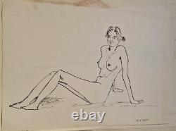 Sketches drafts nudes lot 51 boards some signed Paloma Maldonado