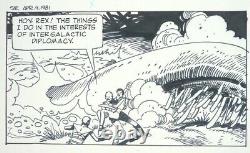 Star Hawks Daily Strip Original Drawing By Gil Kane